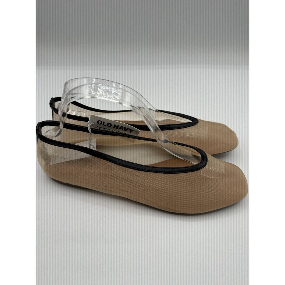 Old Navy Ballet Flats Shoes Mesh Beige Women Comfort Preppy Retro Size 9 NWT